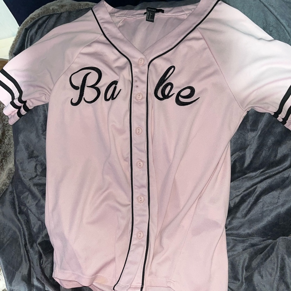 Forever 21 pink babe jersey